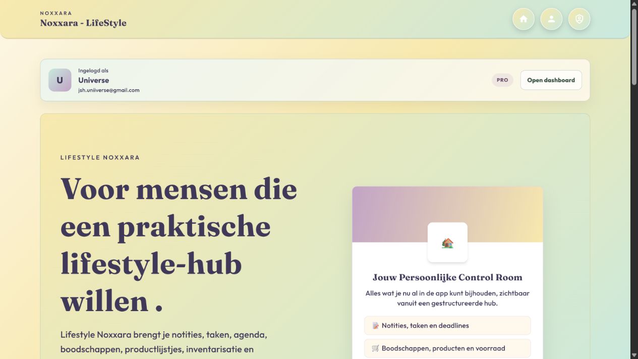 Noxxara Lifestyle projectbeeld